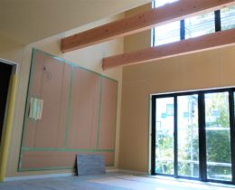 【2階建て30坪 大きな吹抜けの家】木工事完了