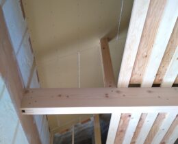 【31坪3LDK 2階建ての家】造作工事(天井下地②)・UB搬入･取付